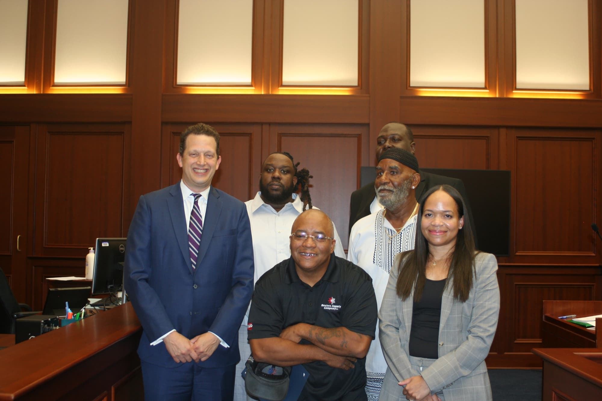 Accountability court participants and team members posing together